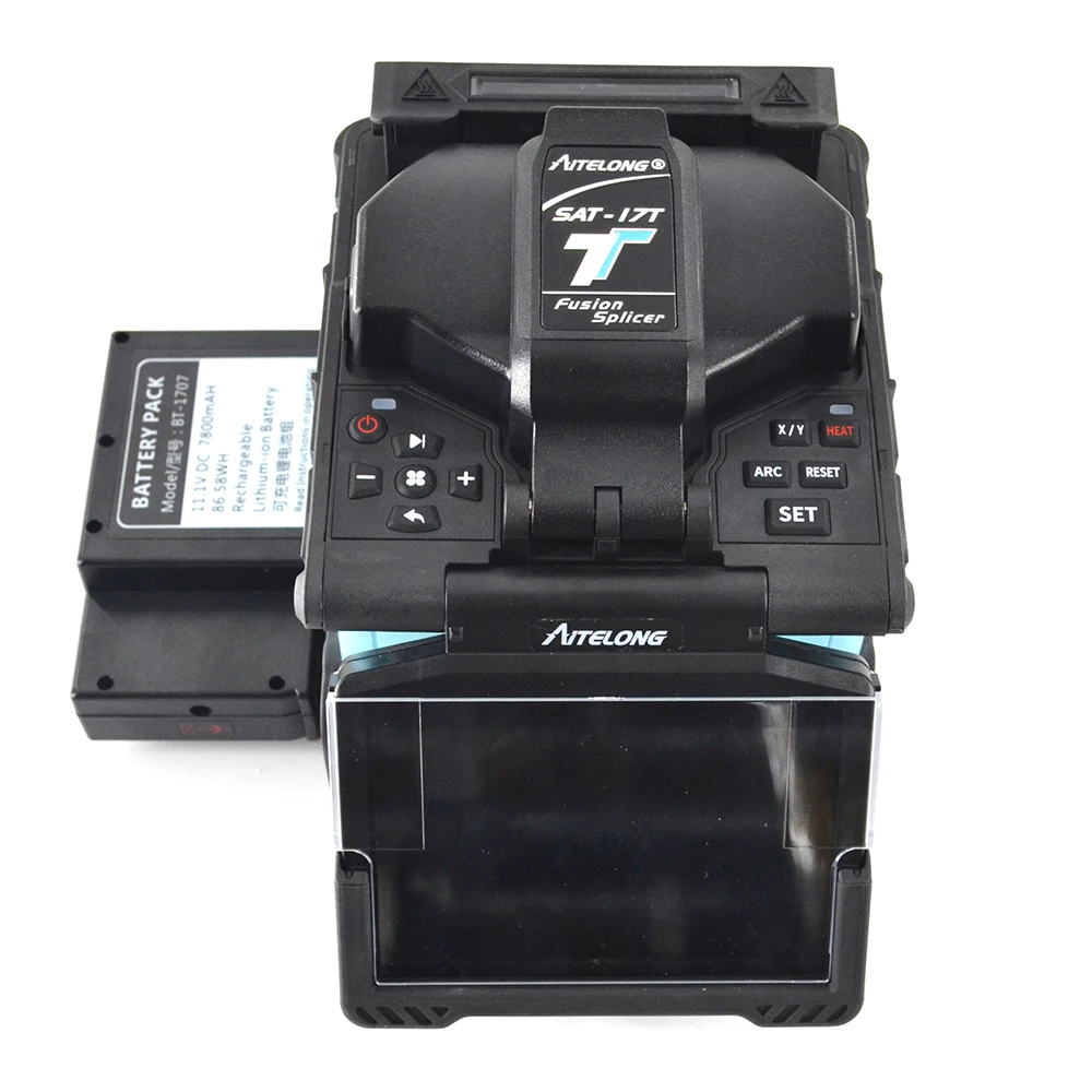 Máquina de Emenda Aitelong Rápida Fibra Óptica Splicer 360x Ampliação Igual Inno Vista 3 Sat-17t 7s 10 Fibra Óptica Splicer Da Fusão
