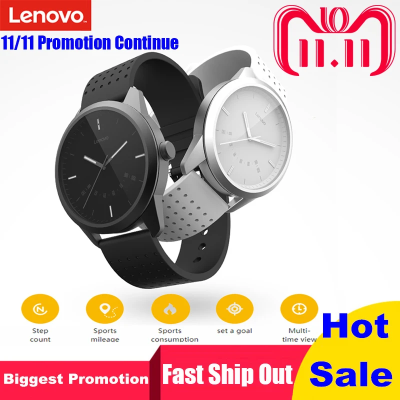 

Lenovo Watch 9 Bluetooth Smartwatch Alarm Sleep Monitor Reminder Fitness Tracker 50M Waterproof Smart Watch For IOS Android
