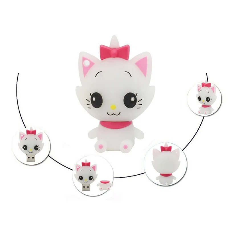 USB флеш накопитель Catoon милый черный Кот ручка Флешка 4g 8g 16gb 32gb 64GB флешка