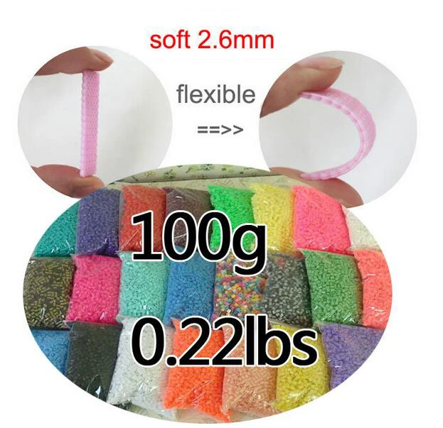 

wholesale 50bags/lot 45000pcs 2.6mm 100g/bag(around 9100pcs/bag)Hama Beads 84 colors Available PUPUKOU Beads Bead puzzle toy