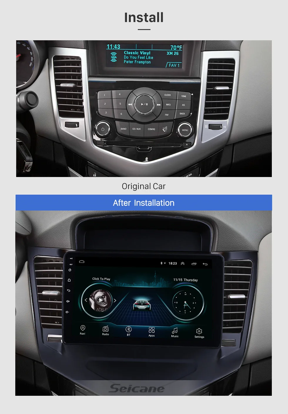 Discount Seicane 9 Inch Android 8.1 Multimedia Player For 2013 2014 2015 Chevrolet Cruze GPS Navi 2din Car Radio Touchscreen Head Unit 2 Discount Seicane 9 Inch Android 8.1 Multimedia Player For 2013 2014 2015 Chevrolet Cruze GPS Navi 2din Car Radio Touchscreen Head Unit 2