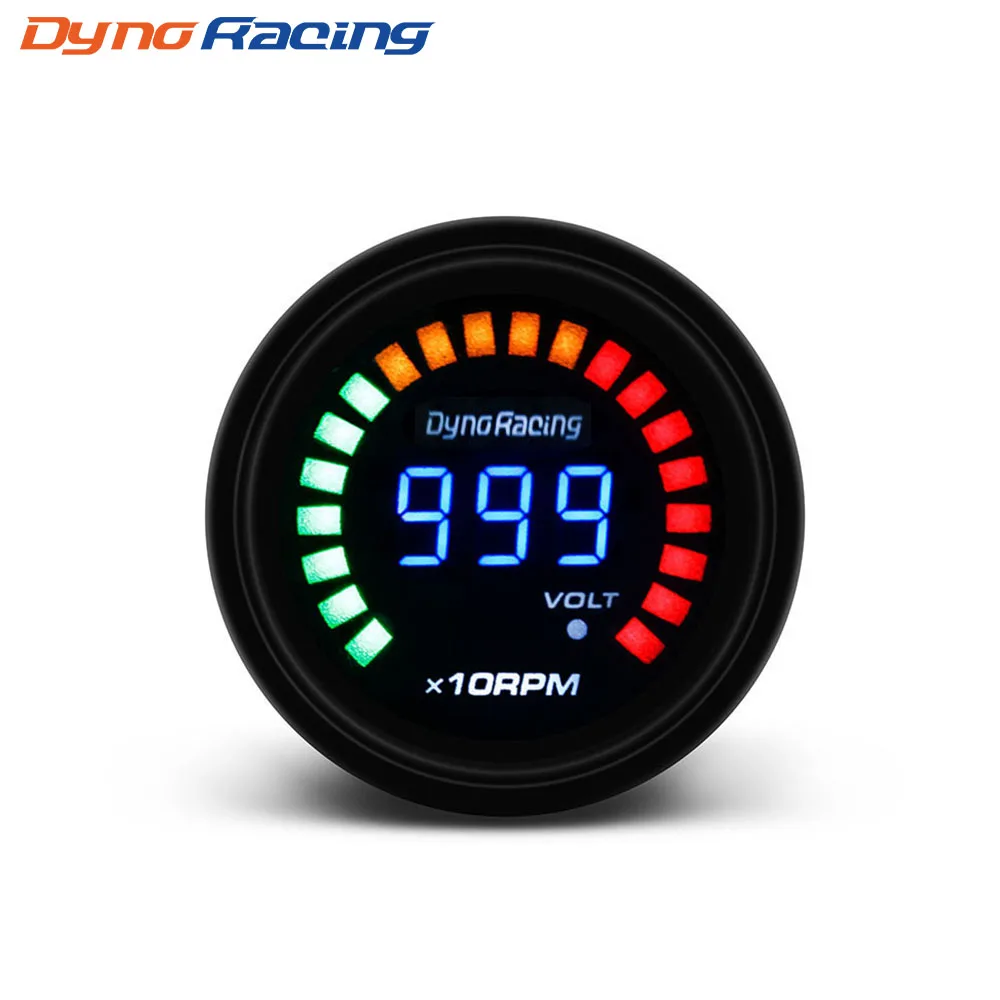 Автомобильный Тахометр Dynoracing BX101449 цифровой тахометр с ЖК светильник ем 2 дюйма 52