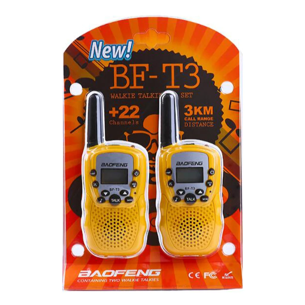 10 шт. оптовая продажа портативная мини рация детские игрушки BF T3 Baofeng FRS UHF
