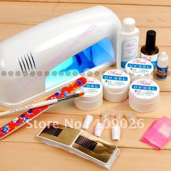 Buy Free Shipping Professional Full Set UV Gel Kit
