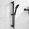 High Quality Black Shower Sliding Bar Wall Mounted Shower Bar Adjustable Sliding Rail Set 3 Function Shower Minimalist Style ► Photo 3/6