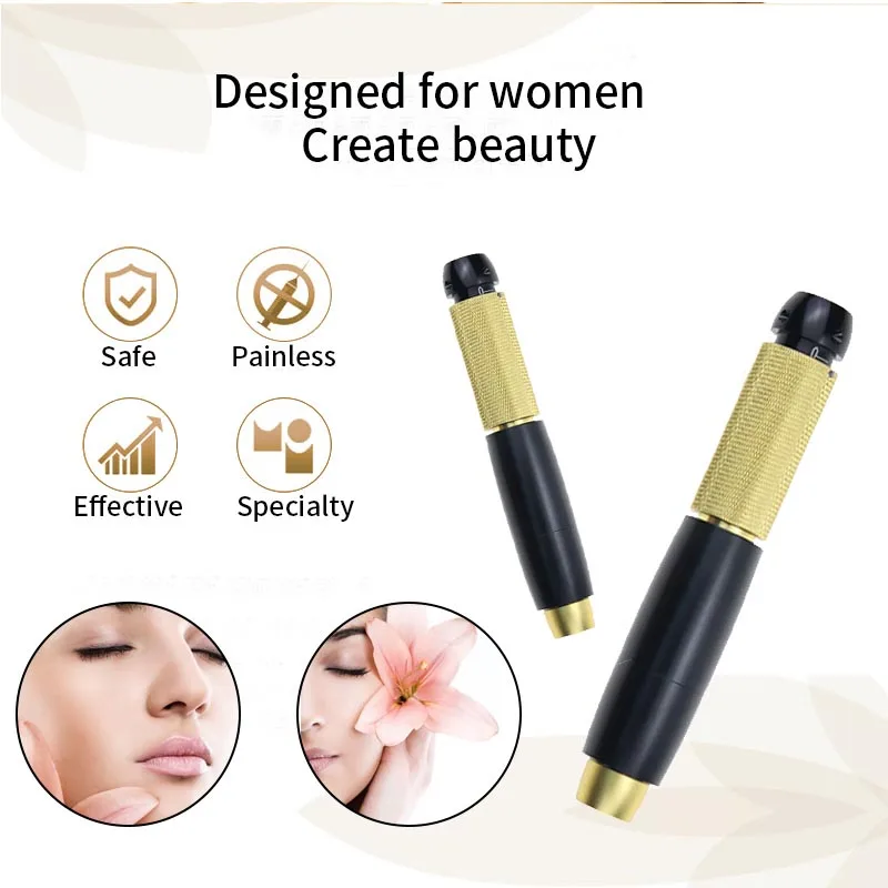 

Adjustable Hyaluronic Pen Non Needle Sterile Atomizer hyaluronique gun Skin Care Device Anti Wrinkle Lip Lfiting Acid filler gun