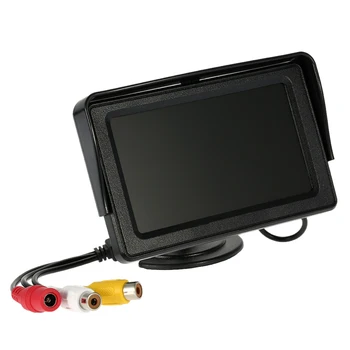 

4.3 Inch Car Rear View Camera Backup Reverse System TFT LCD Monitor with Sunshade Wireless Transmitter