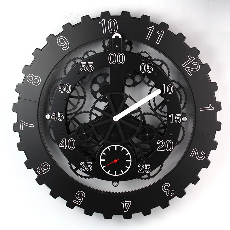 Best Price Table Clock Black/Silver Creative Gears Mechanical Desk Clock Rotation Multi-function Mechanical Gear Clock Home Decor Clock Best Price Table Clock Black/Silver Creative Gears Mechanical Desk Clock Rotation Multi-function Mechanical Gear Clock Home Decor Clock