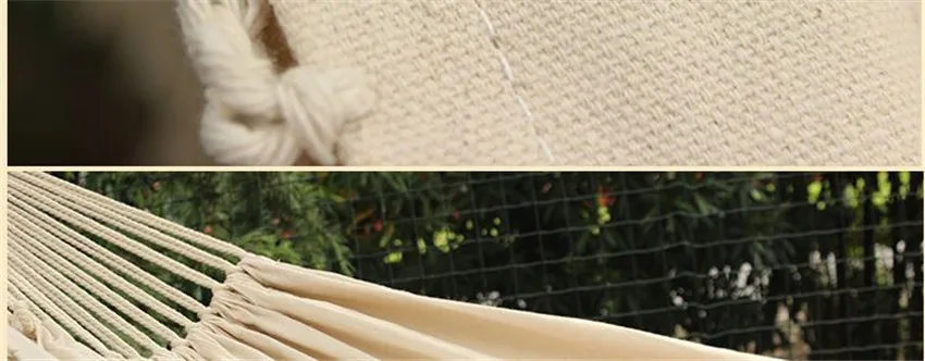 Богемия Стиль с кисточкой 2 человека для использования на открытом воздухе, Кемпинг, переносные пляжный гамак хлопковые домашние балкон