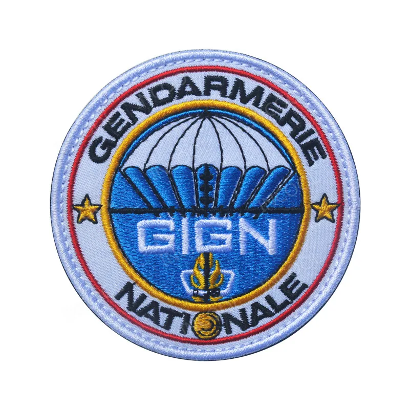 Итальянская итальянская GIGN Франция отражающая вставка вышивка военные патчи