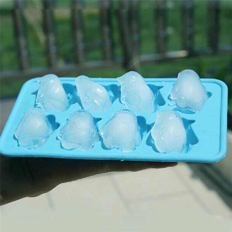 TTLIFE Silicone Ice Cube Tray Mold Penguin Shape Ice Jelly Cookie