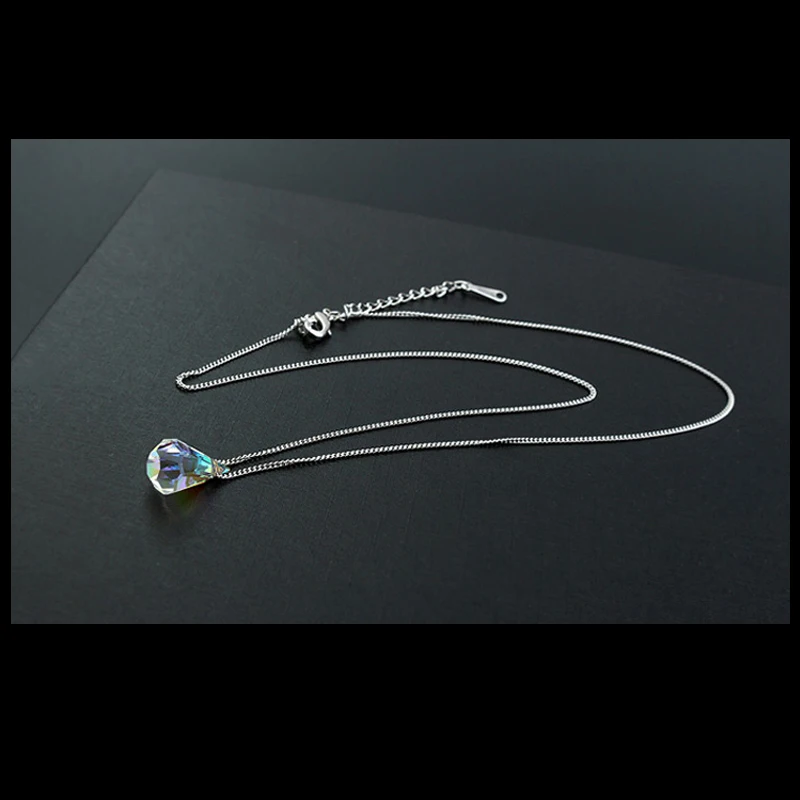 BAFFIN Женские Простые космические капли Необычные каменные ожерелья серебряного цвета ювелирные изделия с кристаллами SWAROVSKI