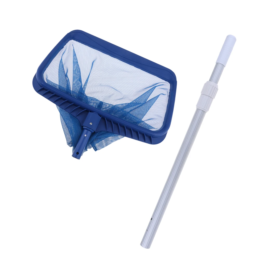50cm Deep Nets Swimming Pool / Spa Cleaning Leaf Skimmer Net with 2 Stage Telescopic Pole 100cm