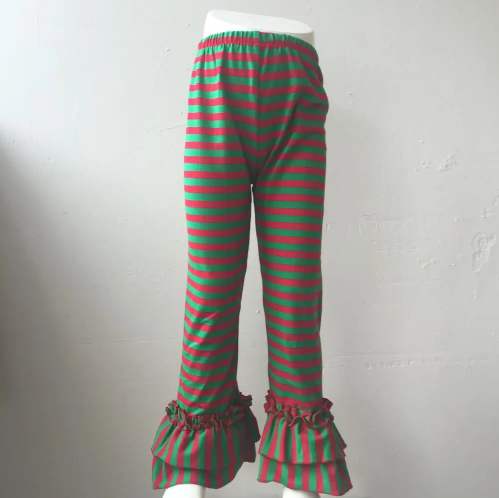 2017 lovely teen girl compression pants plus size women ruffle capri