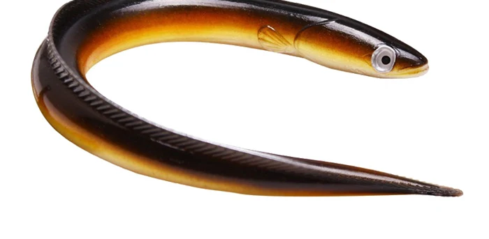 Eel Soft Baits Sea Fishing Lure Big Trout Trolling Lures 29.6cm 59.3g Silicon Rubber Baits Fishing Tackle (8)