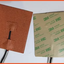 600 W 230 V 200X200mm, NTC 100 K w/Термистор, силиконовый нагреватель Cube Prusa i3 RepRap 3d принтер нагреватель, нагреватель, промышленный нагреватель