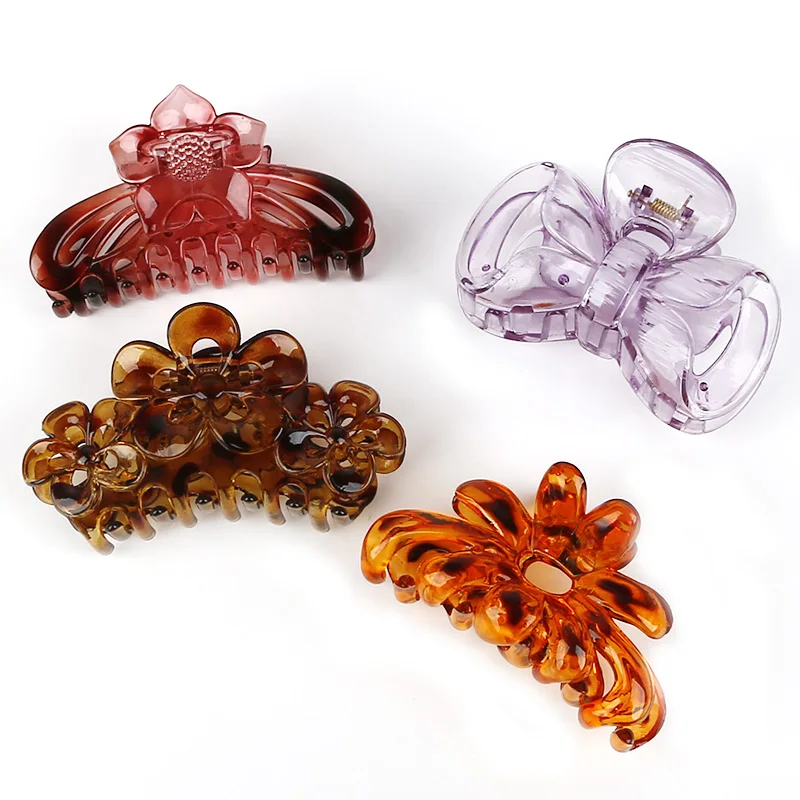 Fashion Women 1PC Random Color Large Girls Hair Claws Clips Hairpins Crab Jaw Clamp Banana Grips Jewelry | Украшения и аксессуары