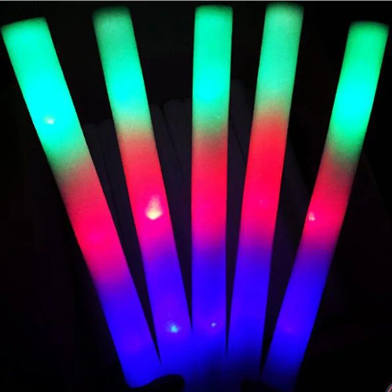 Светящиеся палочки с логотипом Rave на заказ для свадьбы, красочный мигающий светодиодный светильник, палочка для дня рождения, светящаяся палочка, светодиодный вечерние принадлежности