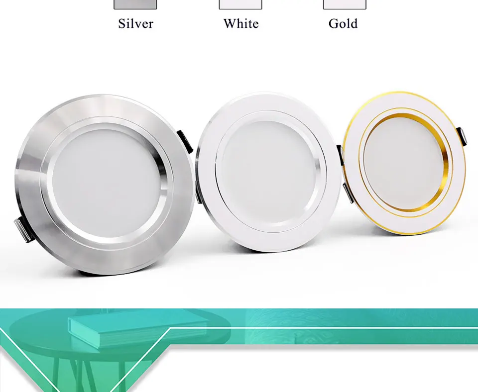 LED Downlight Ceiling 5W 9W 12W 15W 18W led Round Recessed Ceiling lamp AC 220V 230V 240V New type Bulb Bedroom