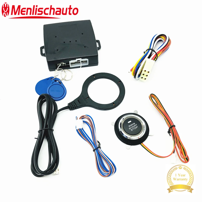 

Auto Car Alarm Car Engine Push Start Button RFID Lock Ignition Starter Keyless Entry Start Stop Immobilizer Anti-theft System