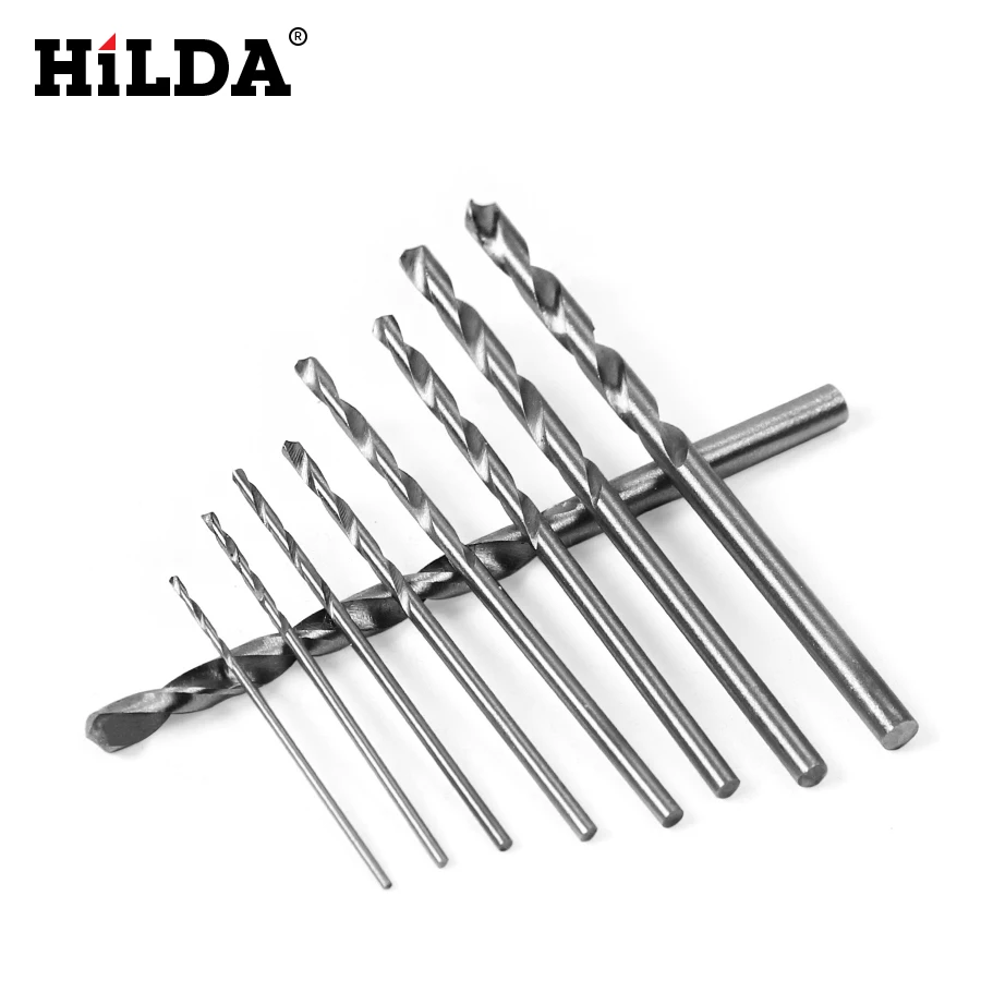 

HILDA HSS Drill Bits Straight-shank Lengthening Twist Drill Bit Set Extra Long Straigth Auger Drilling For Woodworking