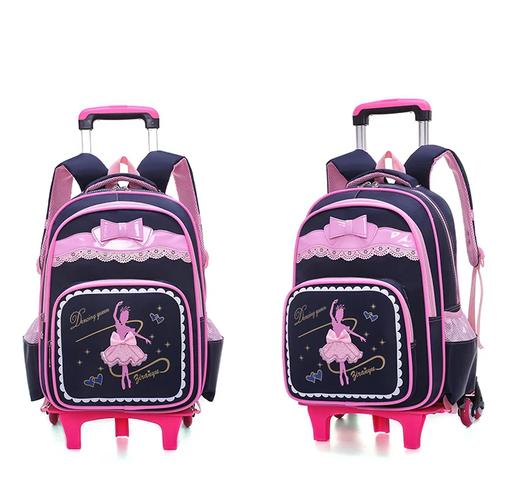 Школьный рюкзак с рисунком для девочек, школьный рюкзак для детей, студенческий рюкзак для путешествий, чемодан на колесиках, чехол, подарок