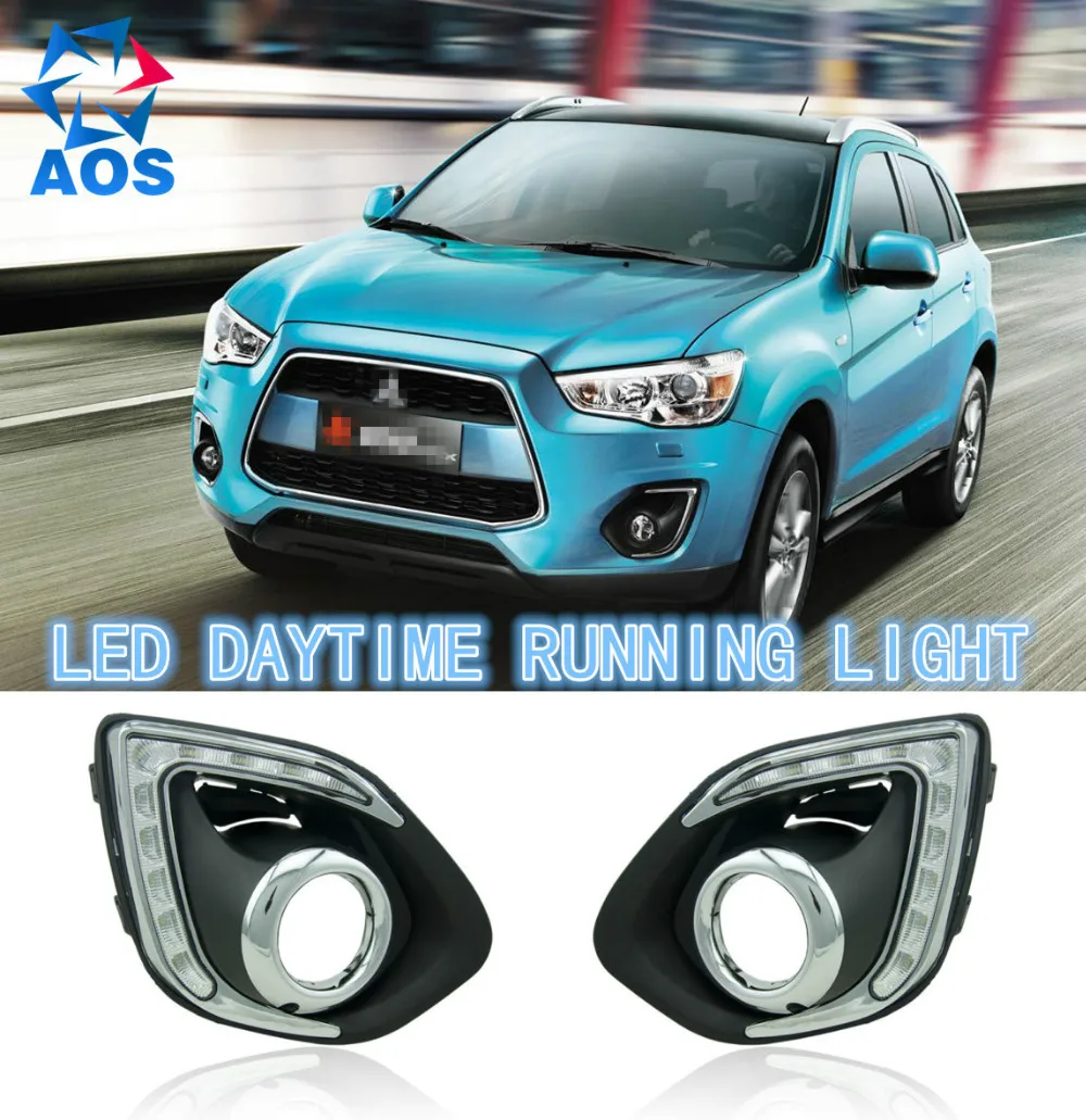 2PCs set turning light signal Super Bright LED DRL Daylight Daytime Running lights For MITSUBISHI ASX