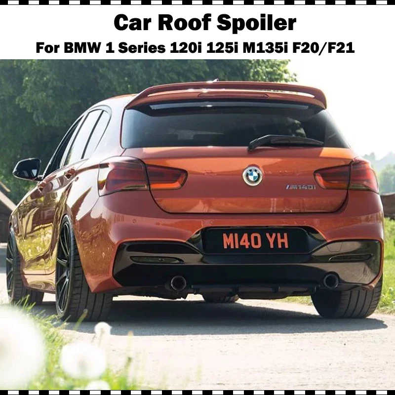 Для BMW F20 СПОЙЛЕР 2012- 1 серия 116i 120i 118i M135i стекловолокно для F21 задний спойлер на крышу AC Стиль FRP серый заднее крыло