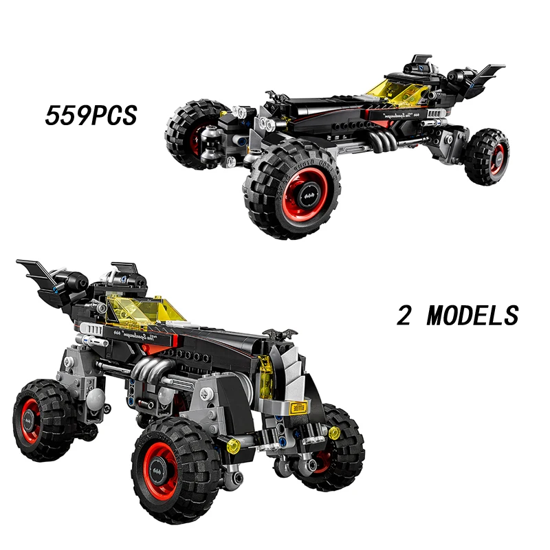 

2017 Hot DC comics super heroes Batman movie The Batmobile building block model Man-Bat Robin figures bricks 70905 toys for kids