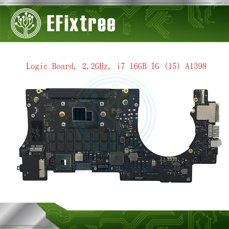 Материнская плата 661 02524 Retina для MacBook Pro материнская 15 &quot 2 ГГц i7 16 ГБ IG A1398 год PCB 820