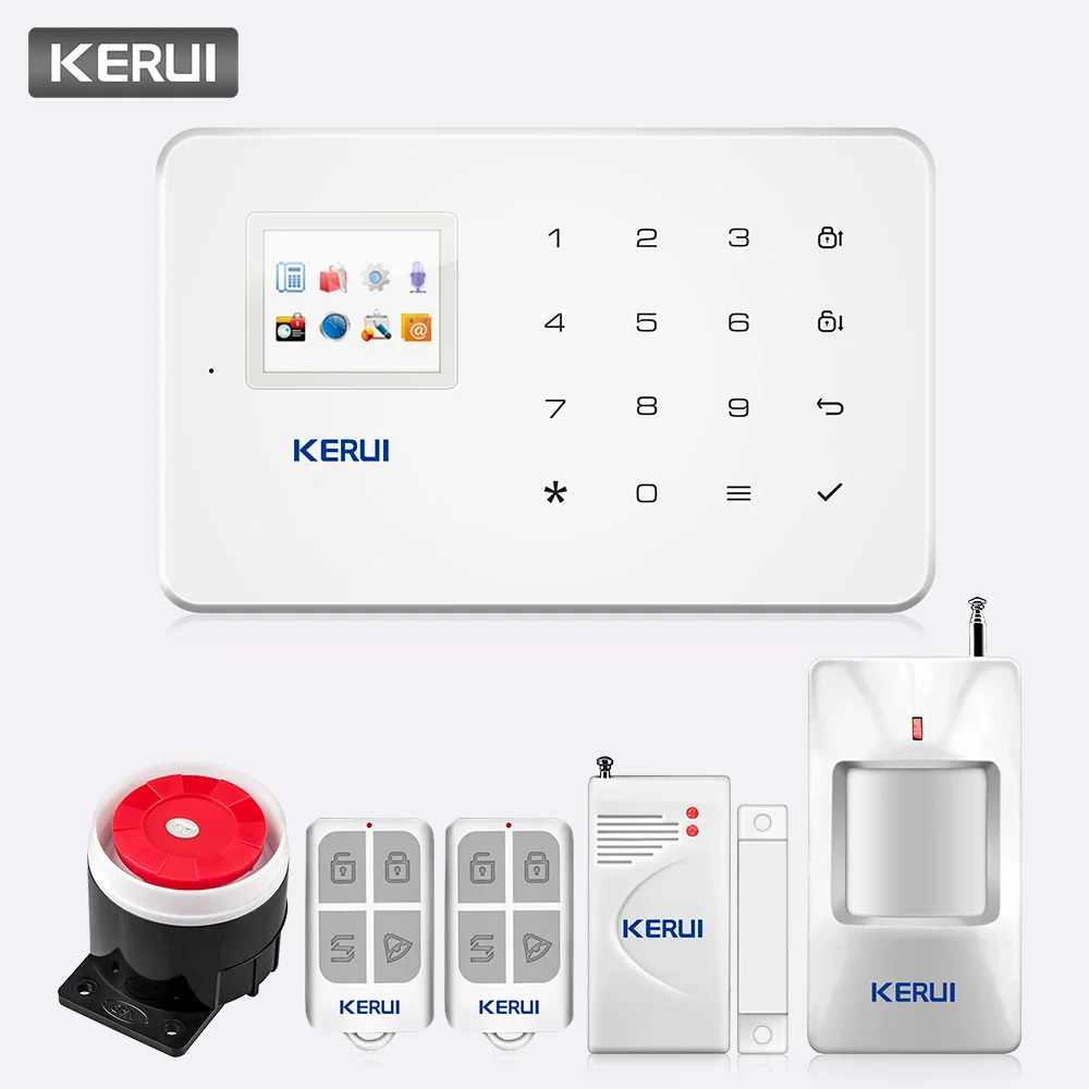 KERUI G18 Беспроводная GSM сигнализация домашняя охранная система видеонаблюдения IOS Android приложение дистанционное управление SMS вызов Push Host сигнализация s - Цвет: system 3