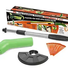 Новое поступление портативная обшивка на молнии Беспроводная Машинка для стрижки и Edger работает со стандартным триммером на молнии садовый декор для газона