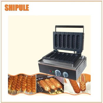 

China french corn hot dog waffle stick maker electric hot snack vending machine