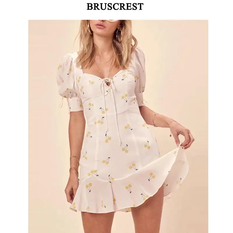yellow cherry dress