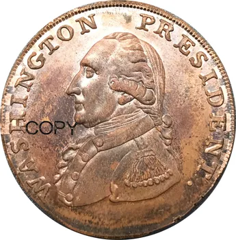

United States WASHINGTON PRESIDENT 1791 Baker 16 Washington Small Eagle Cent Copper Copy coins