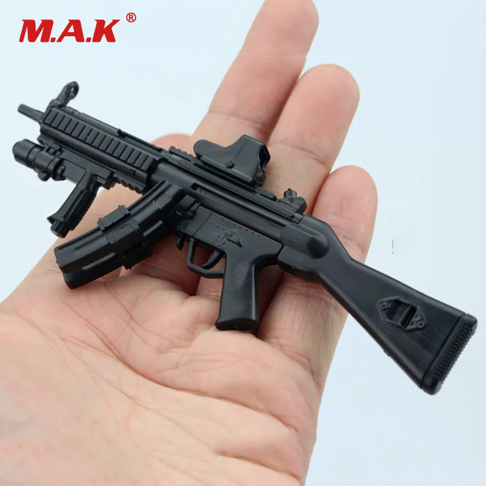 1//6 Soldier 4D Assembly Rifle Submachine Gun Model Double Cartridge MP5SD5