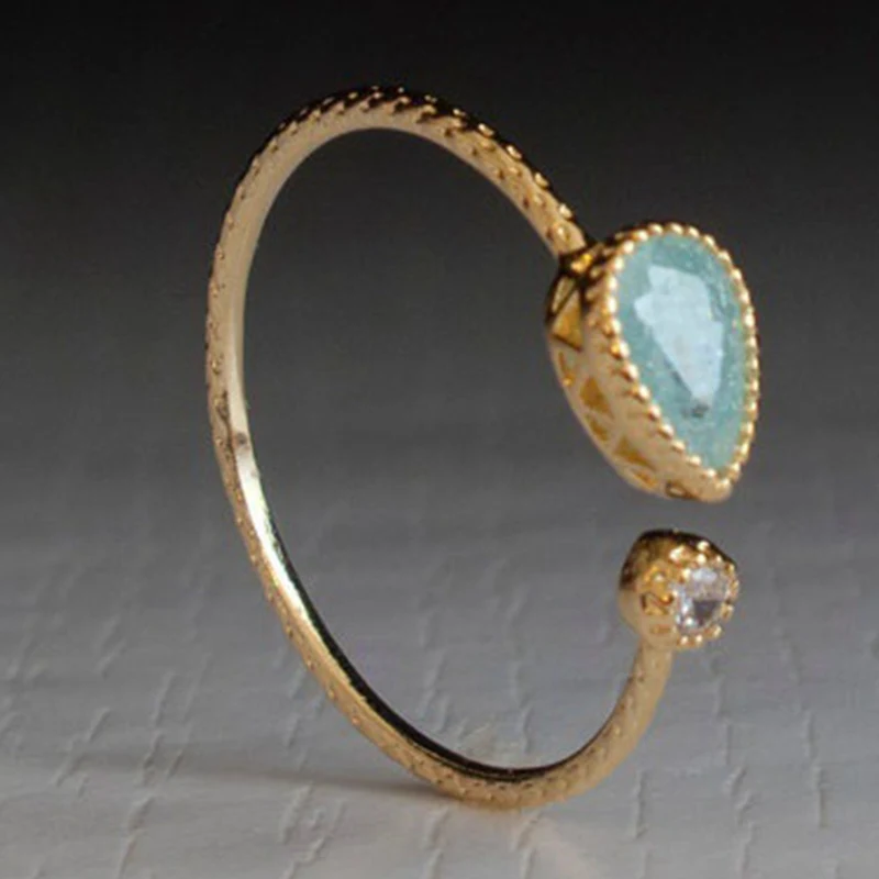 

1PC Gold Silver Color Open Ring Adjustable Stacking Rings Fashion Opening 17mm Ring Jewelry Wedding For Women Girl Gift