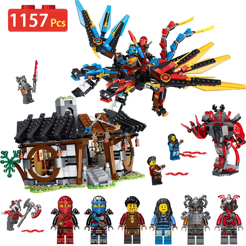 

Ninjago Series Element Dragon Mystery toy brick Compatible LegoINGLYS Ninjagoed Building Blocks Guard Toy for Boys 1157pcs