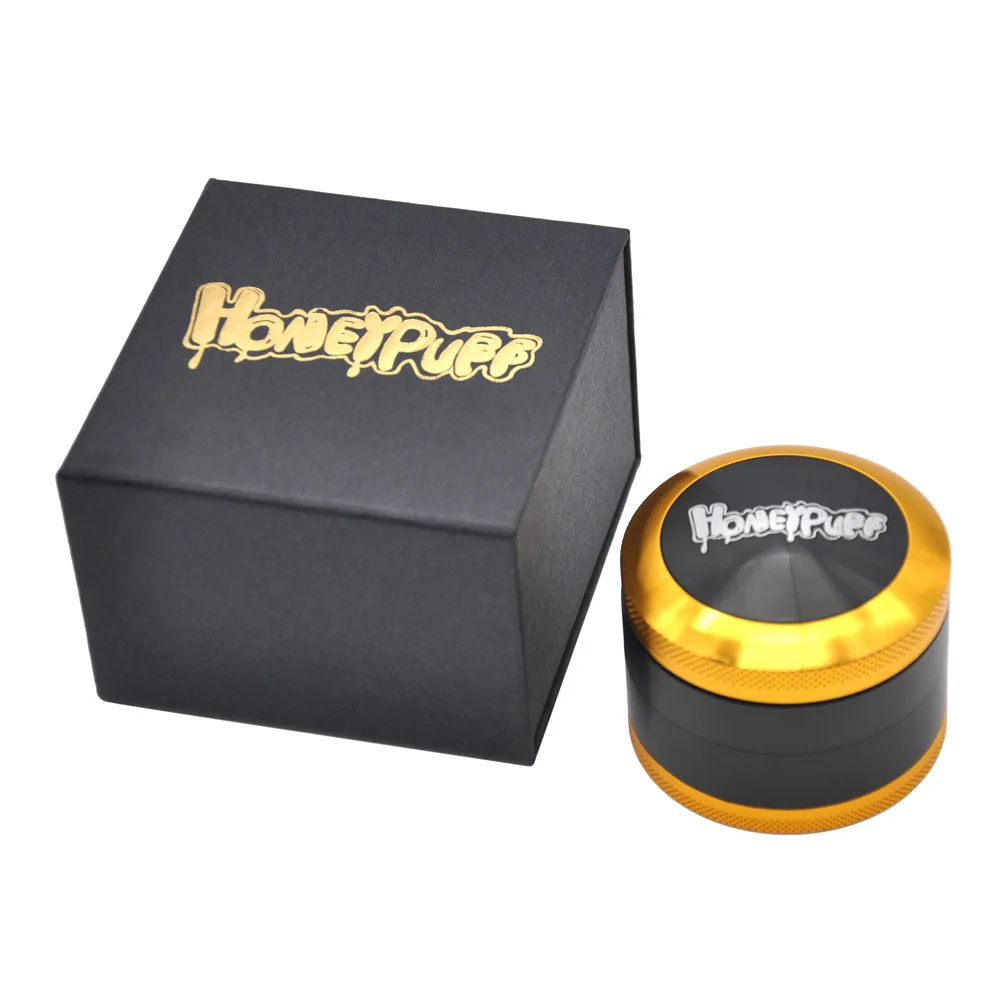 Honeypuff Dia.63mm 4 слоя специй машинка для дробления и измельчения табака измельчитель