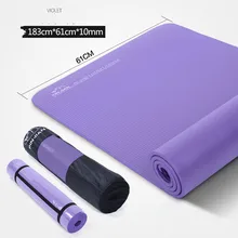10 mm NBR yoga mat extended non slip sports mat thickening eco friendly exercise 183cm 61cm