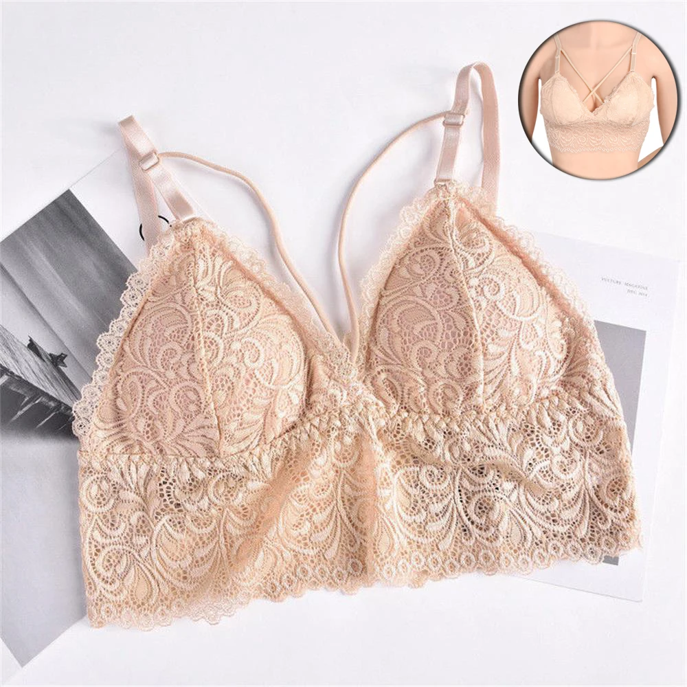 Gootrades Sexy Women Lingerie Floral Sheer Sleeveless Lace Top Strappy