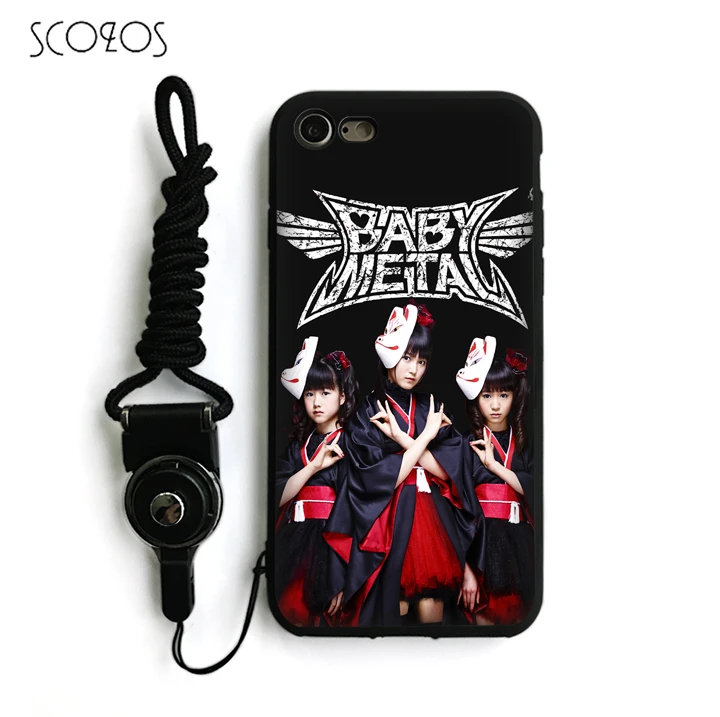 SCOZOS babymetal Силиконовый ТПУ мягкий чехол для телефона IPhone X 5 5S Se 6 S 7 8 Plus # nb23 |