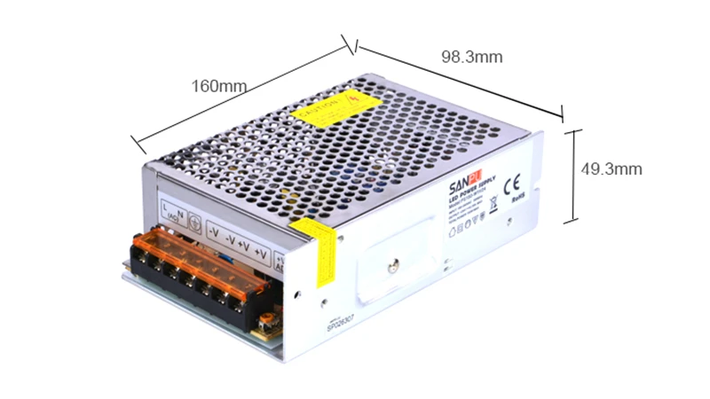 Fonte de Alimentação de Comutação de Tensão Transformador de Iluminação por Leds ac para dc Sanpu Smps w Levou Constante Motorista 220 6a 110 Tira 24 v 150 22 Constante Motorista 220 v 6a 110 v