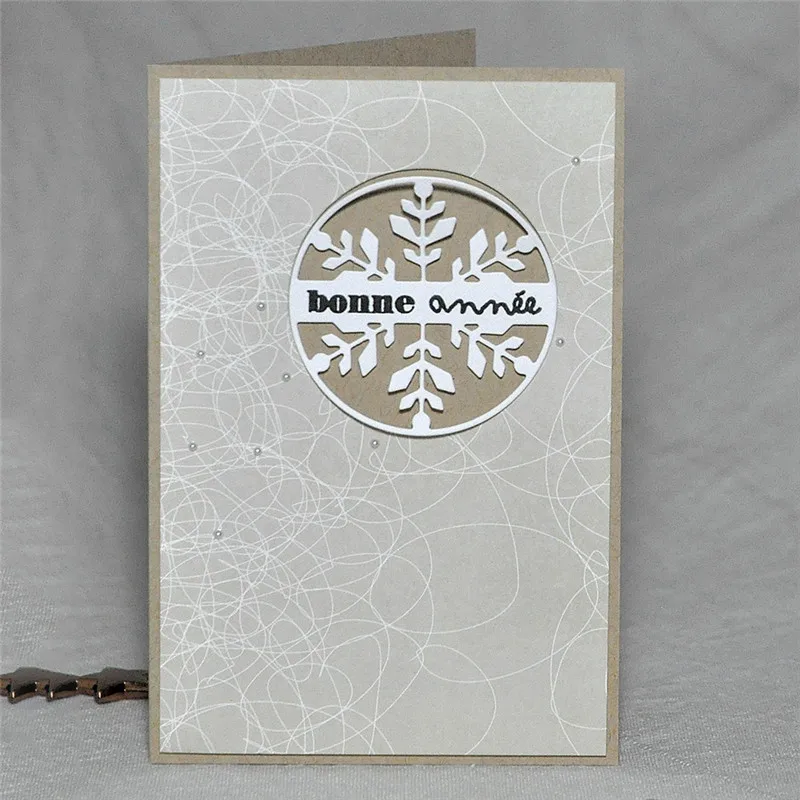 GJCrafts Снежинка штампы основные резка для Скрапбукинг 2019 Новый альбом сделай сам