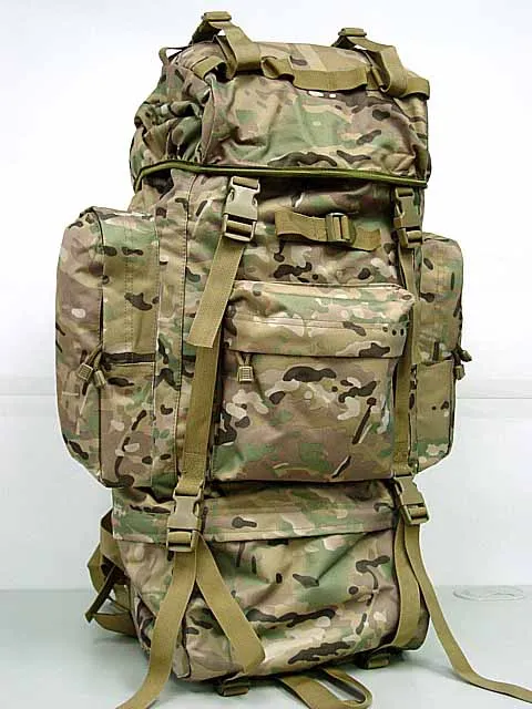 Outdoors Camping Tactical Travel Backpack font b Hiking b font Bag for Mountaineers Rain Cover Metal