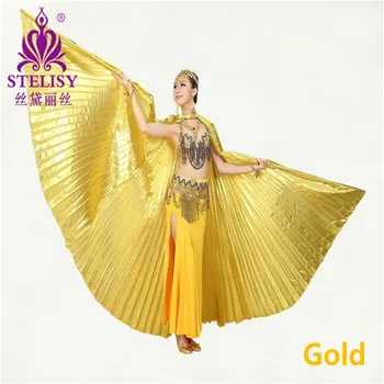 

Hot Selling Wings Belly Dance Angle Egyptian Egypt Belly Dancing Costume Isis Wings Dance Wear (no stick) 11 colors Wholesale