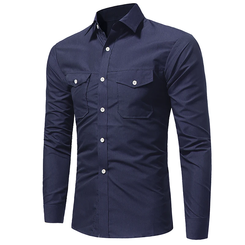 2018 Spring Autumn Features Men Shirt Brand Male Long Sleeve Shirts