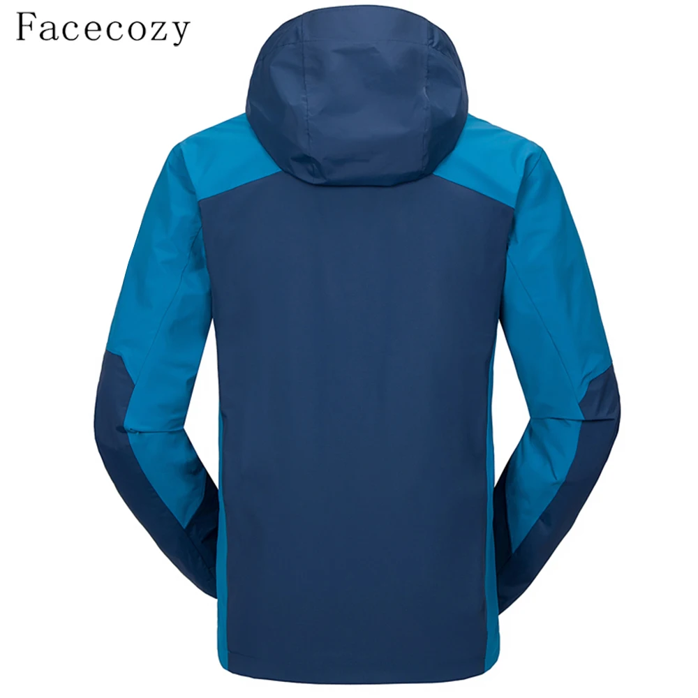 Мужская Флисовая Куртка с капюшоном Facecozy теплая ветрозащитная куртка софтшелл