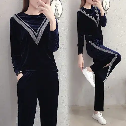 plus size velour tracksuit