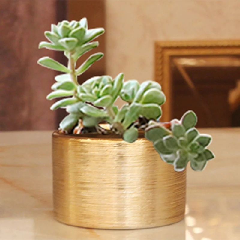 ABLA, современная керамическая ваза для цветов, покрытие из золота ...